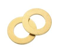 sourcing map Lot de 4 rondelles plates M16 en laiton - 30 mm de diamètre extérieur et 3 mm d'épaisseur - Pour vis, boulons, écrous