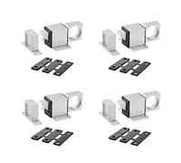 Sourcing Map Lot de 4 verrous de porte en alliage d'aluminium