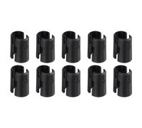 sourcing map Lot de 40 clips de verrouillage d'étagère en fil métallique pour étagère de poteau de 1,9 cm, manchons de rechange pour système d'étagères métalliques, noir