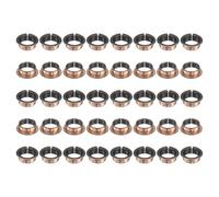 sourcing map Lot de 40 roulements à douille à bride, alésage de 20 mm x 23 mm de diamètre extérieur x 10 mm de longueur x 30 mm, bagues sans huile enveloppées de bronze fritté