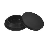 Sourcing Map Lot de 5 bouchons en silicone noirs, taille du trou de 25 à 27 mm, bouchons de trou, étanches, capuchons d'extrémité de meubles