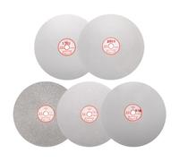 sourcing map Lot de 5 disques de ponçage diamant de 200 mm, grain 80/400/800/1500/3000 1/2", disque de polissage plat pour pierre précieuse, carrelage, verre, pierre, métal