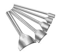 sourcing map Lot de 5 poinçons pour cuir en forme d'arc, 10 mm-40 mm, courbe de coupe pour cuir, outil de poinçonnage pour ceinture, portefeuille et sac