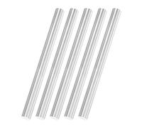 sourcing map Lot de 5 tiges rondes en acier, 8 mm x 100 mm SKD11 en acier massif pour perceuse, tours, aléseuse