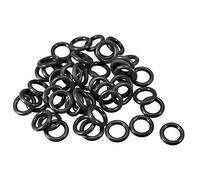Sourcing map Lot de 50 joints toriques en caoutchouc nitrile Diamètre extérieur 10 mm Diamètre interne 7 mm Largeur 1,5 mm