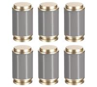 sourcing map Lot de 6 embouts de tringle à rideaux en polypropylène modernes pour tringles à rideaux de 28 à 30 mm de diamètre (gris)