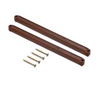 sourcing map Lot de 6 glissières de tiroir en plastique avec vis, rail de guidage rainuré monté sur le côté, pour armoire, table de chevet, armoire, commode (marron)