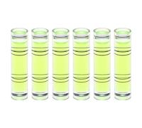sourcing map Lot de 6 mini niveaux à bulle cylindriques de 9,5 x 40 mm pour niveler appareil photo, trépied, télescope, atelier, plateau tournant, cadre photo, vert