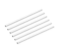 sourcing map Lot de 6 tubes carrés en aluminium 6063, 8 mm x 8 mm x 1 mm, épaisseur de paroi 300 mm de longueur