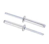 sourcing map Lot de 60 rivets aveugles en aluminium - 5 mm de diamètre - 35 mm de longueur - Argenté