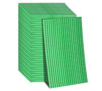 sourcing map Lot de 7 200 carreaux de mosaïque autocollants en verre pour boule à disco, loisirs créatifs, décoration KTV - Vert - 5 x 5 mm