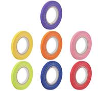 sourcing map Lot de 7 rouleaux de ruban de masquage pour peintre - 5 mm x 20 m - 7 couleurs