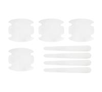 sourcing map Lot de 8 autocollants de poignée de porte de voiture en PVC anti-rayures pour poignée de porte de voiture, film de protection universel pour toutes les voitures, transparent 2