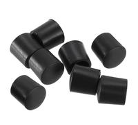 sourcing map Lot de 8 butées de porte en caoutchouc pour protéger les portes, les murs (noir)
