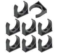 sourcing map Lot de 8 colliers de serrage en PVC pour tuyaux d'eau en forme de U, support de tube d'irrigation pour plateaux TV, supports de tuyau d'arrosage pour plateaux TV, tubes de support de