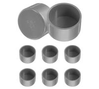 sourcing map Lot de 8 embouts de tuyau en PVC, 50 mm ID de qualité meuble, adaptateur de douille pour raccords de tuyaux de vidange d'égout, étagère de jardin à monter soi-même, gris