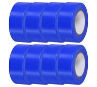 sourcing map Lot de 8 rubans de signalisation non adhésifs en plastique néon pour la chasse aux arbres, les limites des zones dangereuses, 2,5 cm x 240 m, bleu