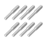 sourcing map Lot de 8 vis filetées à double extrémité M4 x 15 mm vers M5 x 15 mm, adaptateur réducteur de filetage en acier inoxydable 304 pour fixation de meubles et machines
