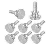 sourcing map Lot de 8 vis moletées M4 x 10 mm, vis moletées à tête diamant en acier inoxydable 304, boulons à tête moletée métriques avec boutons de préhension à l'épaule, attaches filetées serrées à