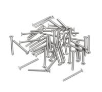 sourcing map M1.4-0.3 X 12 mm 100pcs Plat Rond Diriger Vis 304 Inoxydable Acier Phillips Conduire Machine Vis Matériel Attache pour Meubles Connexion