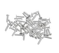 sourcing map M1.4-0.3 X 6 mm 100pcs Plat Rond Diriger Vis 304 Inoxydable Acier Phillips Conduire Machine Vis Matériel Attache pour Meubles Connexion