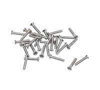 sourcing map M1.4 x 8mm Cruciforme Vis Attache Argenté pour Portable PC TV Ventilateur Interrupteur 500pcs