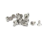 sourcing map M1.6x3mm tête plate 304 acier inoxydable T4 20Pcs attaches vis Torx