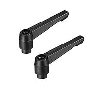 sourcing map M10 x 1.5mm Levier serrage réglable Poignée cliquet Filetage Goujon fileté femelle 2Pcs