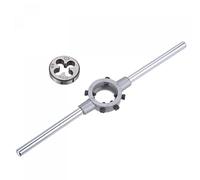 sourcing map M10 x 1 Filière Filetage Rond et Porte-filière 30mm (pour M10-M11 Filière) Réglable