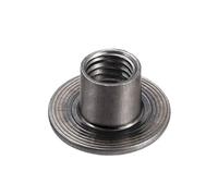 sourcing map M10x25x1.6mm T écrou Carbone Acier T-écrou Montage Matériel Raccord Attache À Travers Trou Bride Insert Femelle Filetage 30Pcs
