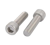sourcing map M10x35mm pas 1,25mm 304 vis tête cylindrique Vis tête hex Vis 2PCS