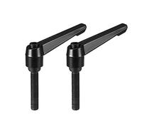 sourcing map M10x40mm réglable Poignée levier serrage Filetage Goujon fileté mâle 2Pcs