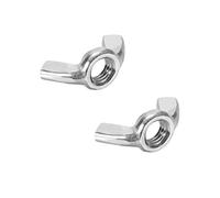 sourcing map M12 écrous à ailettes acier Inox 304 Écrou papillon serrage à main 2Pcs