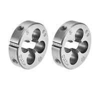 sourcing map M12 x 1 Filière Filetage Gauche Main Métrique Rond Machine Alliage Acier 2Pcs