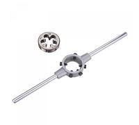 sourcing map M15 x 1 Filière Filetage Rond Porte-filière 38mm Réglable | Convient M12-M16 Filière
