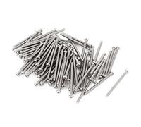 SOURCING MAP M2,5 x 35 mm en acier inoxydable 304 Vis à tête cruciforme ronde 60pcs
