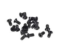 Sourcing map M2,5 x 5 mm Phillips Vis de fixation Noir pour ordinateur portable PC TV Ventilateur Audio Switch 150 pcs