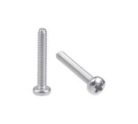 sourcing map M2.5x16mm Vis métaux cylindrique Tête croix Vis fixation boulon 30Pcs