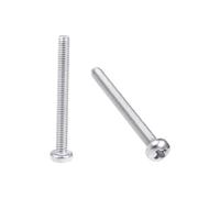 sourcing map M2.5x25mm Vis métaux cylindrique Phillips Tête croix Vis fixation boulon 30Pcs