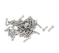 sourcing map M2 x 10mm Acier inox 304 Tête fraisée hexagonale creux vis 50pcs