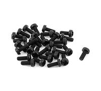 sourcing map M2 x 5mm plastique tête cruciforme vis à croix noire 50 pièces