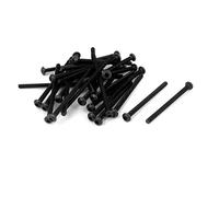 sourcing map M2x30mm Acier alliage 10.9 tête bouton vis hexagonale prise 30pcs
