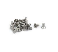 sourcing map M2x4mm T6 304 acier inox vis plate tête Torx 20PCS