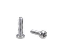 sourcing map M2x8mm Vis métaux cylindrique Phillips Tête croix Vis fixation boulon 30Pcs