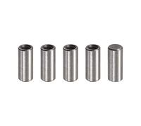 sourcing map M3 Interne Filetage Goupille 5pcs 5x10mm Chanfreinage Plat Carbone Acier Cylindrique Broche Lit Bibliothèque Métal Dispositifs Industriel Broches