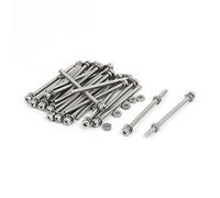 sourcing map M3 x 50 mm Acier inoxydable 304 Tête Cruciforme Vis Ecrous avec Rondelles 25 sets