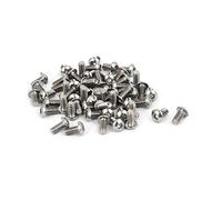 sourcing map M3 x 6mm acier inoxydable 304 à tête hexagonale à tête ronde bouton vis boulons 60PCS