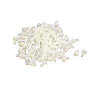 sourcing map M3 x 6mm cruciformes Phillips Nylon vis tête ronde vis Beige 100pcs