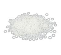 sourcing map M3 x 6mm x 1mm Nylon Plat Isolantes Rondelles Joints Entretoises Attache 400PCS