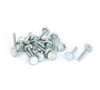 sourcing map M3x20mm Vis moleté Filetage en acier au carbone à tête ronde 20pcs
